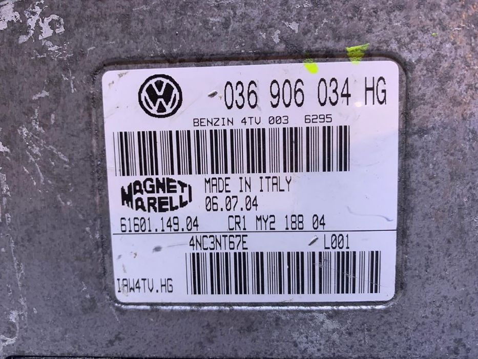 ECU / Calculator Motor Modelul cu Cutie Automata 1.4 16V BKY Skoda Fabia 1 2000 - 2007 Cod Piesa : 036 906 034 HG / 036906034HG