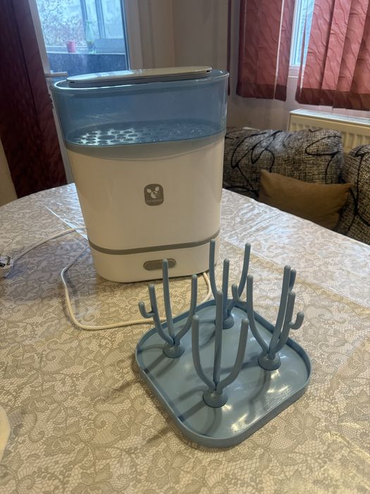 Електрически парен стерилизатор cangaroo + поставка за шишета