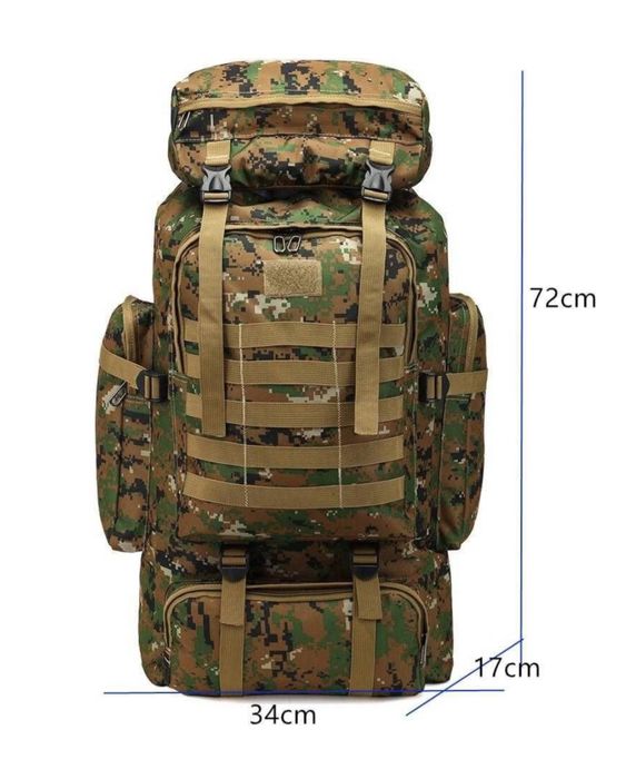 туристическа раница 80L къмпинг планински преход система с ремъци