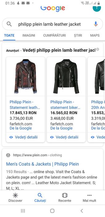 Geaca philipp plein originală okazie