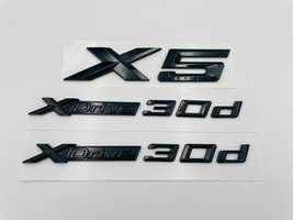 Set embleme compatibile BMW X5 x-drive 30d negru