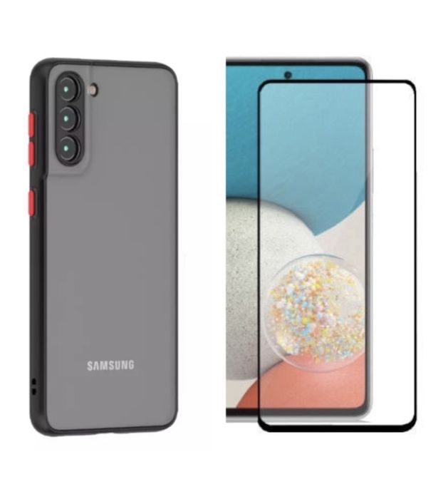 Husa Silicon Compact Case + Folie Sticla Samsung S20 S21 S23 S24 FE