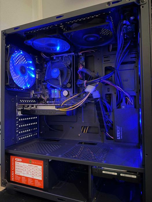 Vând PC Gaming I3 9100f GTX 1650 + Monitor Asus 24'' Full HD 1ms 75hz