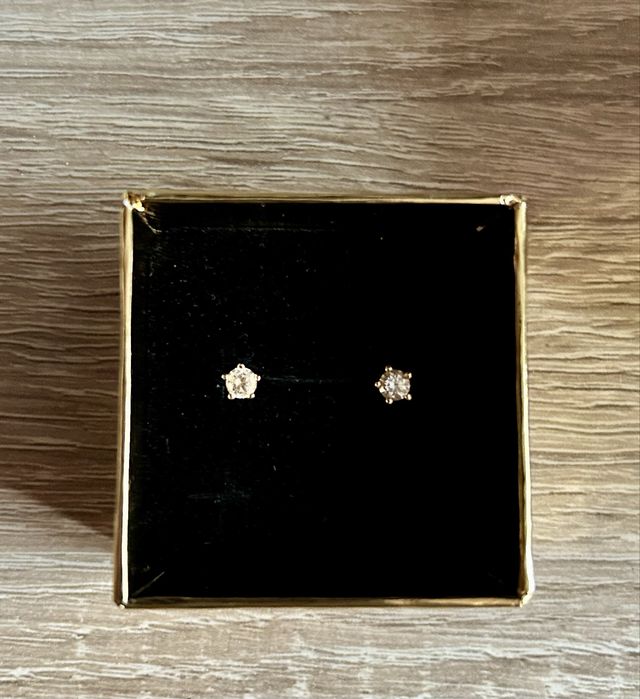 Cercei aur 14k cu zirconiu