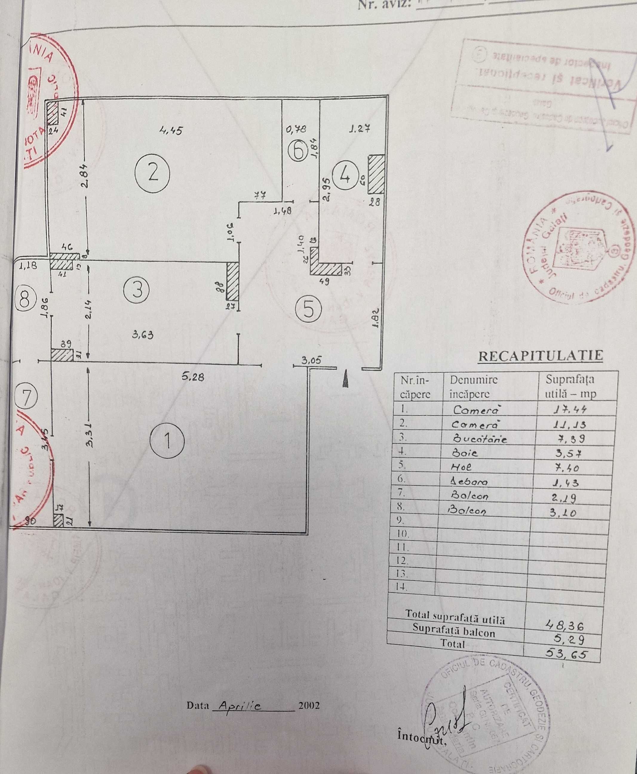 PROPRIETAR vand Apartament 2 camere - decomandat, Micro 18, Galati