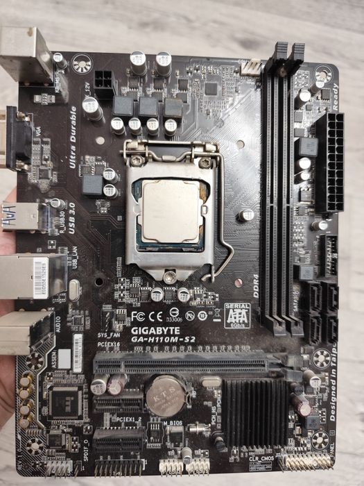 I3 7100 + gigabyte ga-h110m-s2