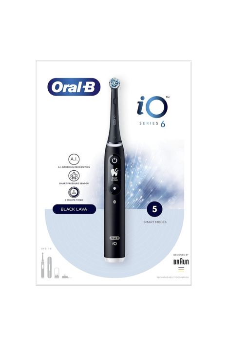 Periuta electrica Oral-B iO Seria 6 Black Lava + Bonus*