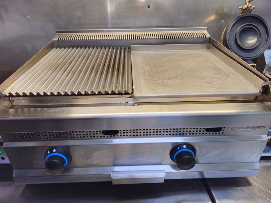 Gratar profesional cu roca vulcanica, Ideal Inox