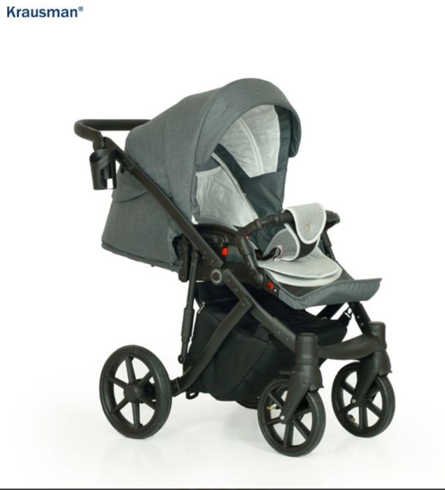 Carucior 3 in 1 Owo Plus Dark Grey - Krausman - Testat ADAC