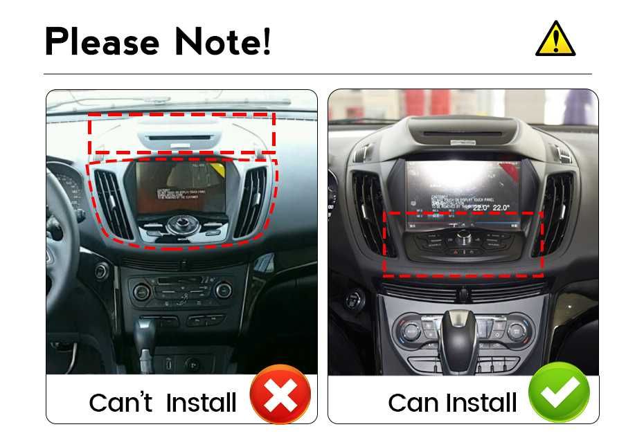 Navigatie Android 14 Ford Kuga 2 SYNC 2  1/8 Gb Waze CarPlay + CAMERA