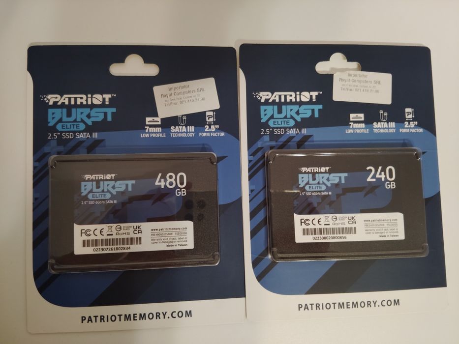 SSD Patriot BURST ELITE 480GB si 240GB SATA 3 2.5INCH