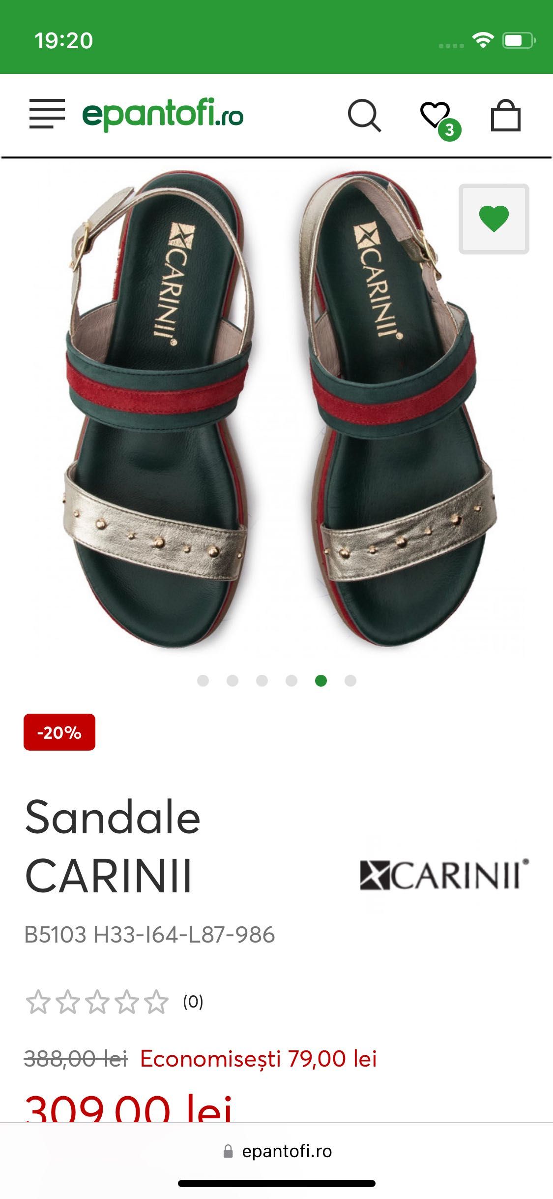 Sandale Carinii - noi