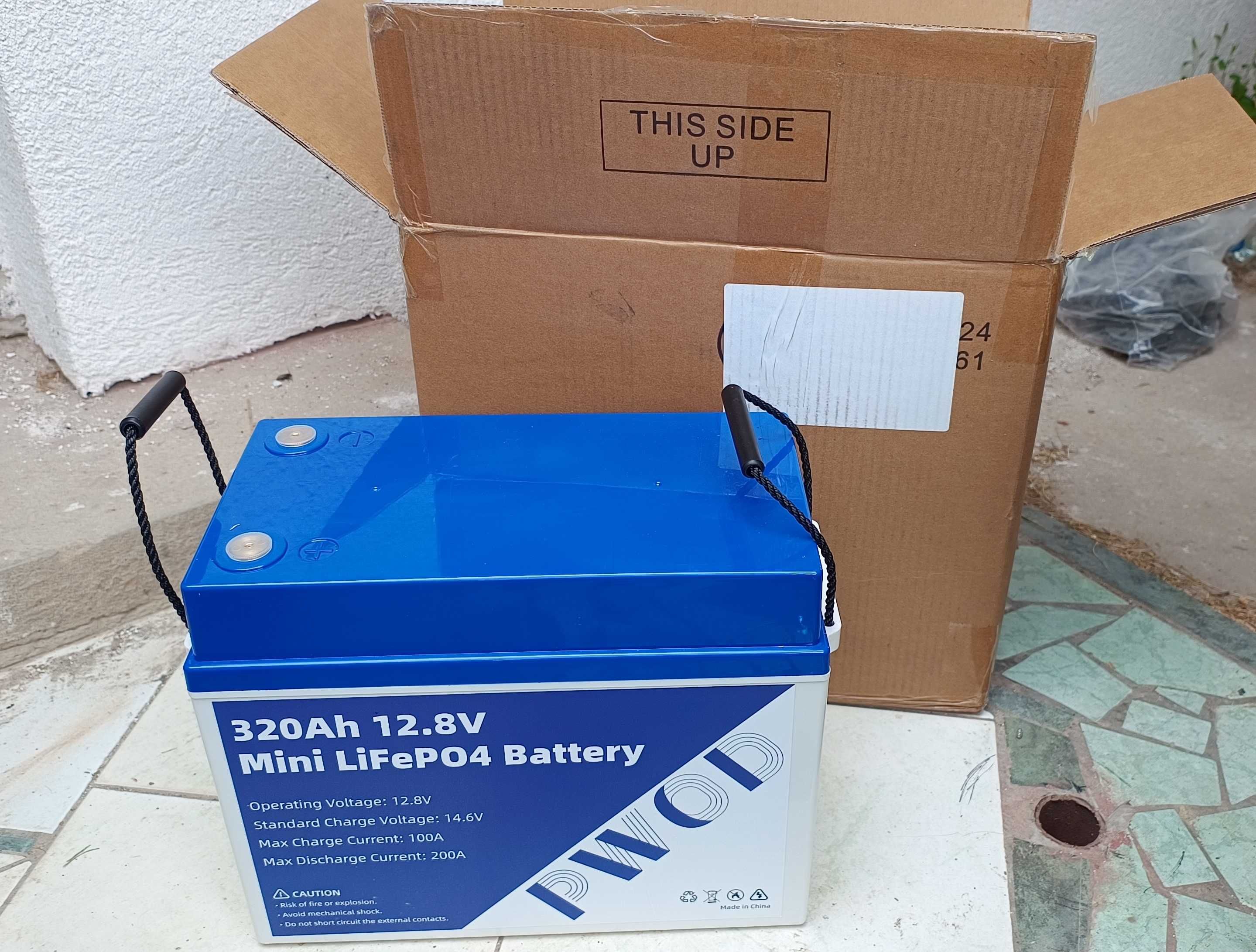 Baterie Lifepo4 320Ah real 12.8V nou, testata ,solar, rulota, camping