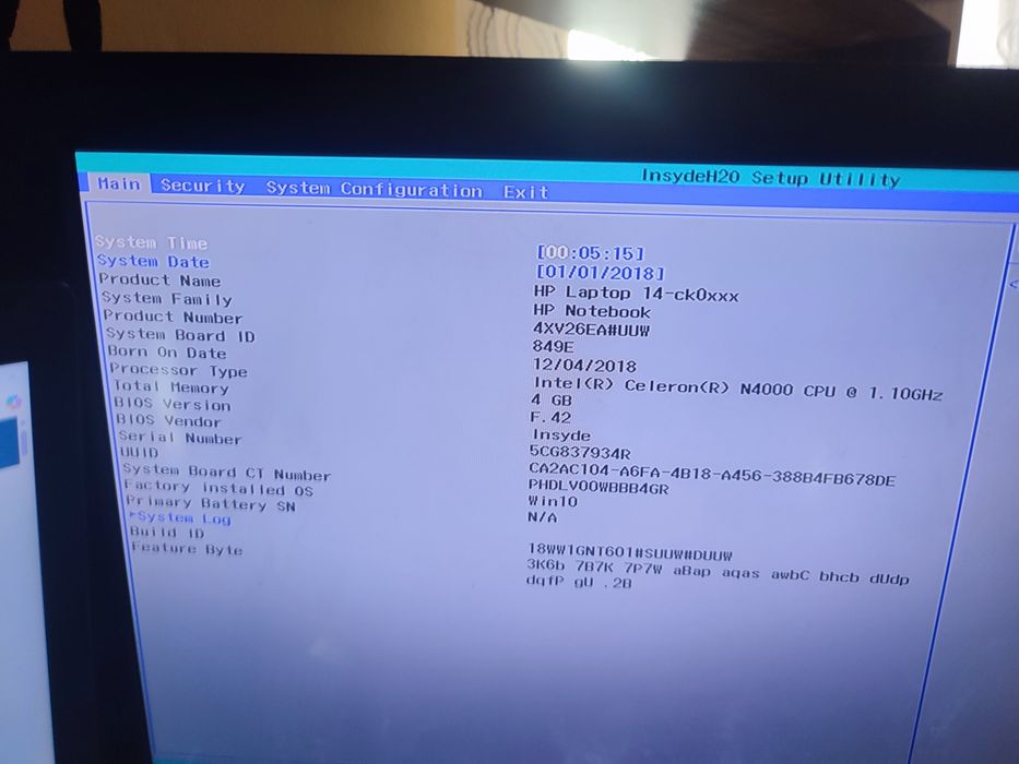 Placa de baza HP Pavilion 14-CK 14-CK0205NG 14-CK0xxx - Intel N4000