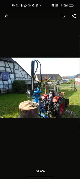 Crepător despicător lemne electric benzină tractor