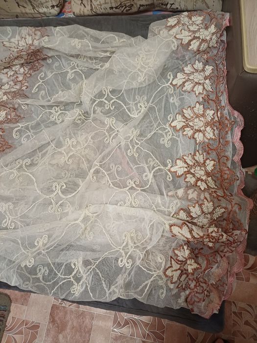 Тюль с рисунком готовый