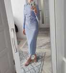 Rochie midi baby blue