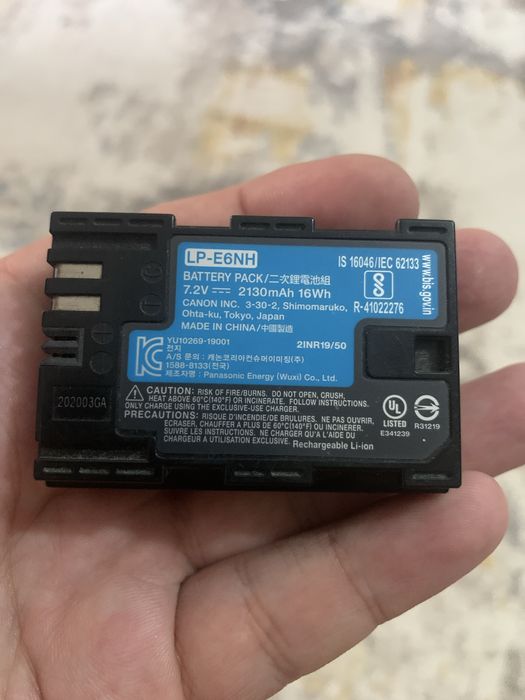 Canon батарея оригинал lp-e6nh