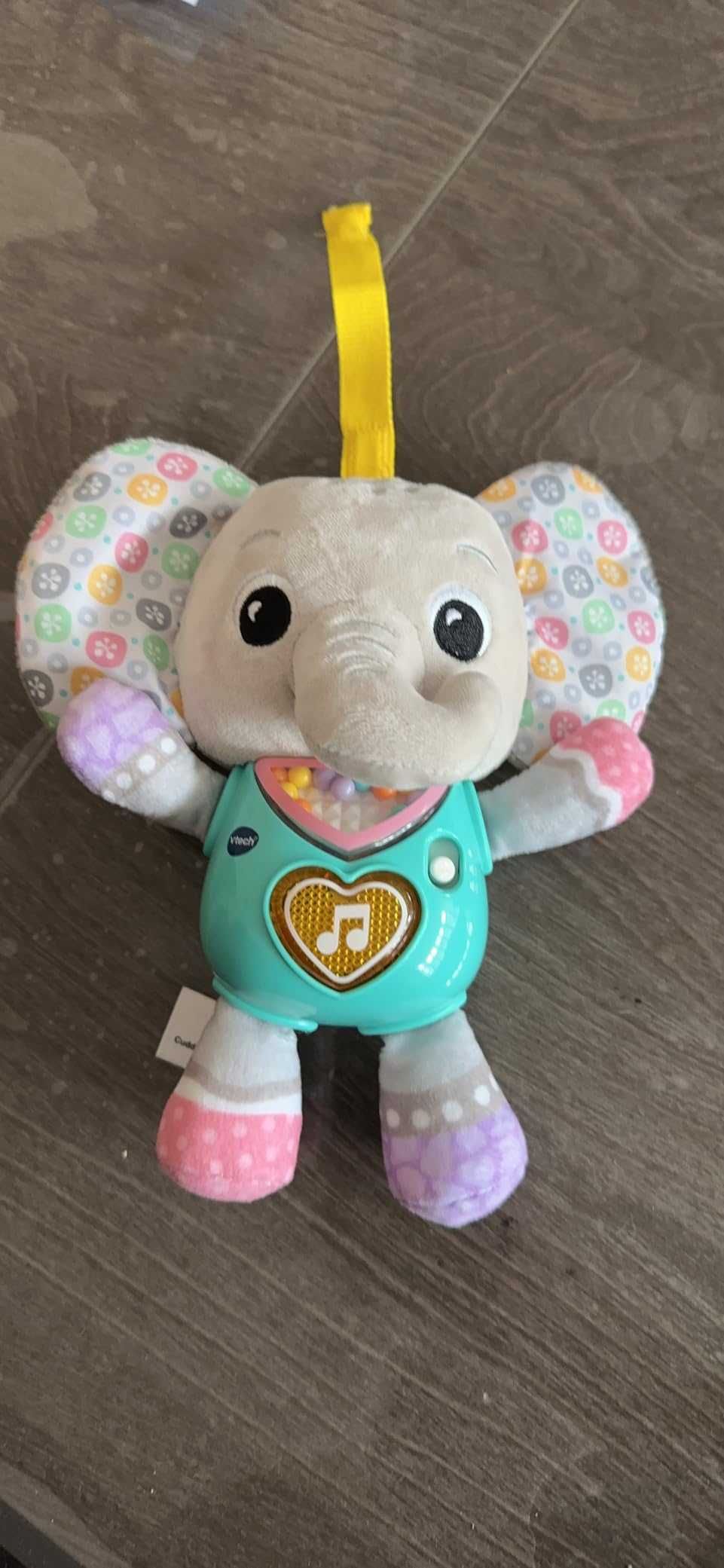VTechBaby Интерактивна бебешка играчка слонче със светлини, цифри