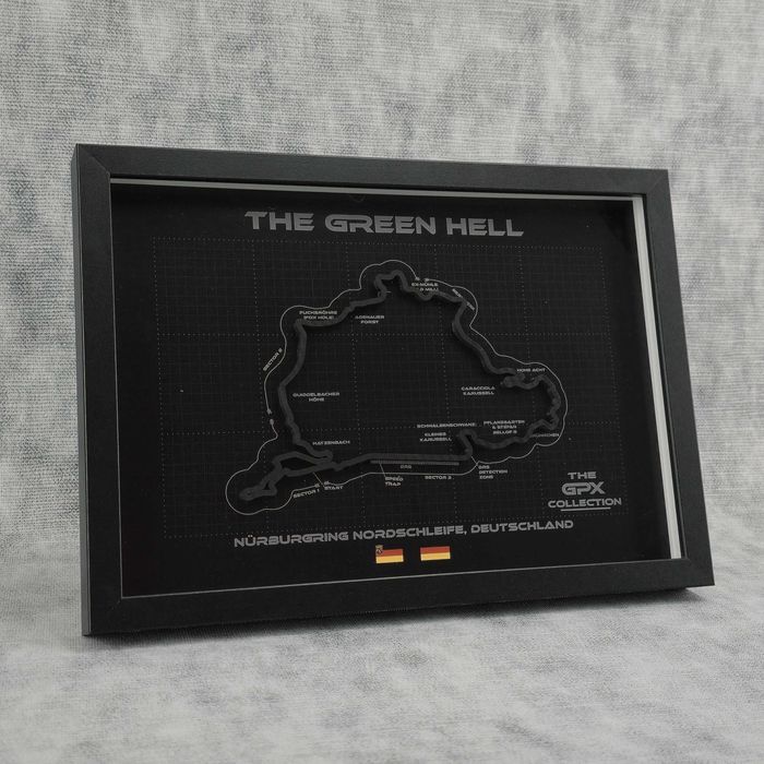 Nürburgring – Hartă 3D circuit Formula 1 German GP • GPX Collection