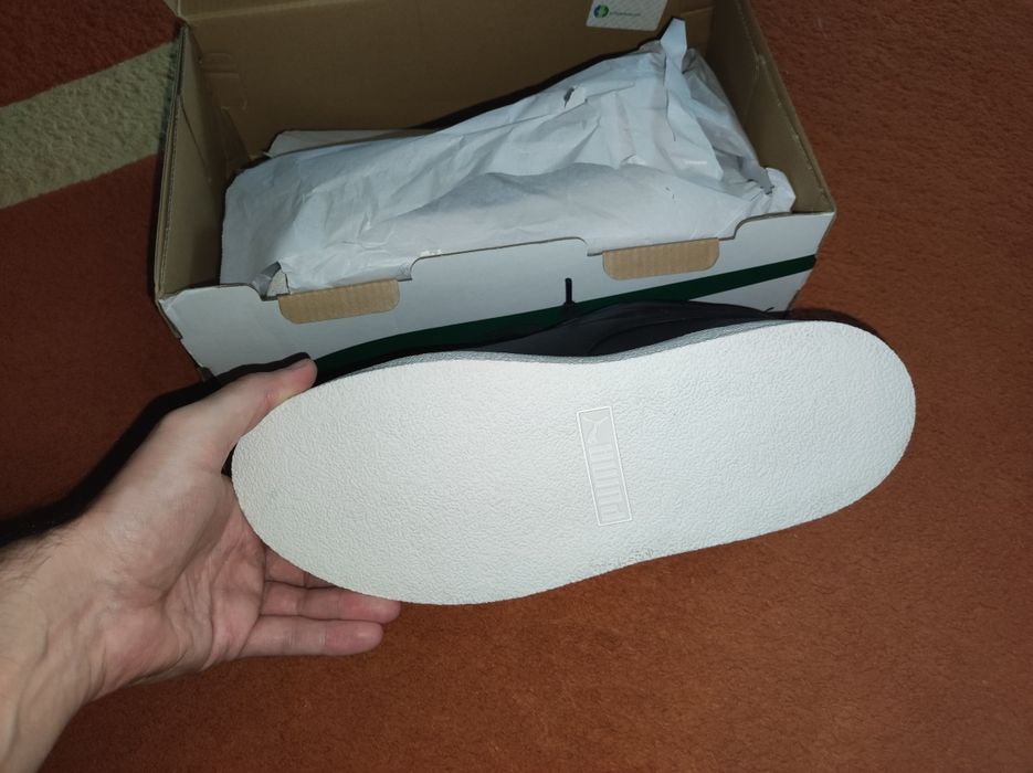 Vând adidași noi Puma Ca Luxe, piele, negru, 43