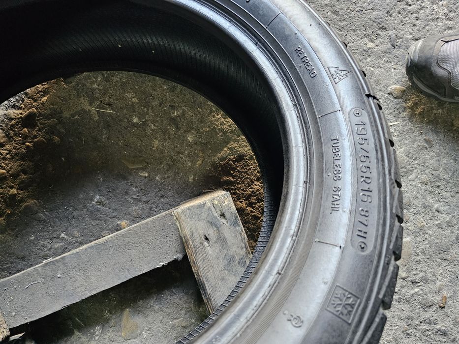 2 anvelope iarna 195 55 16 KingMeiler 7.8mm