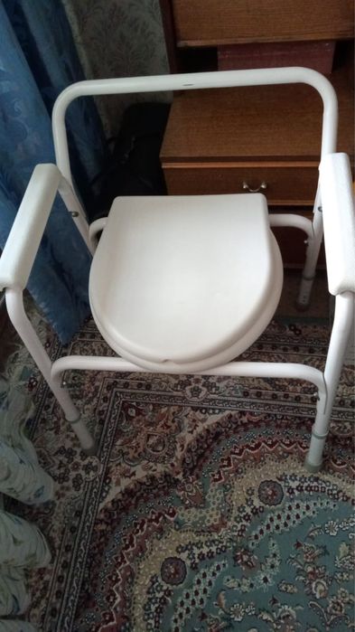 Туалет с поручнем