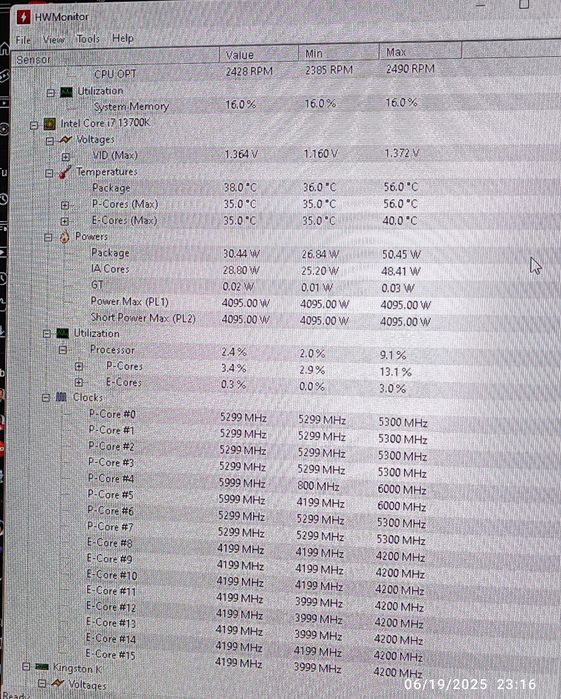 Intel i7 13700k procesor