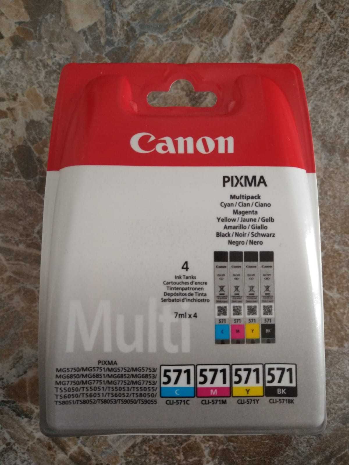 Set 4 Cartuse cerneala Canon CLI-571 multipack