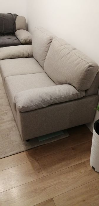 Canapea GEDVED 2 locuri gri deschis