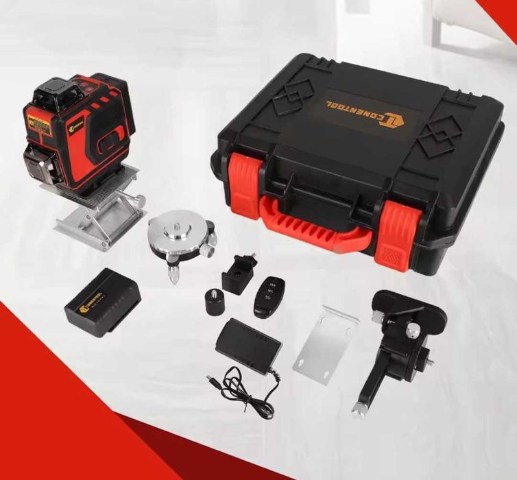 Nivela laser 16 linii 4d profesionala 2 baterii telecomanda auto