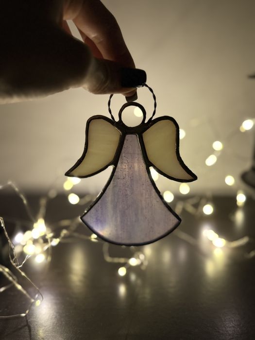 Îngerași din vitraliu - Ornament brad.