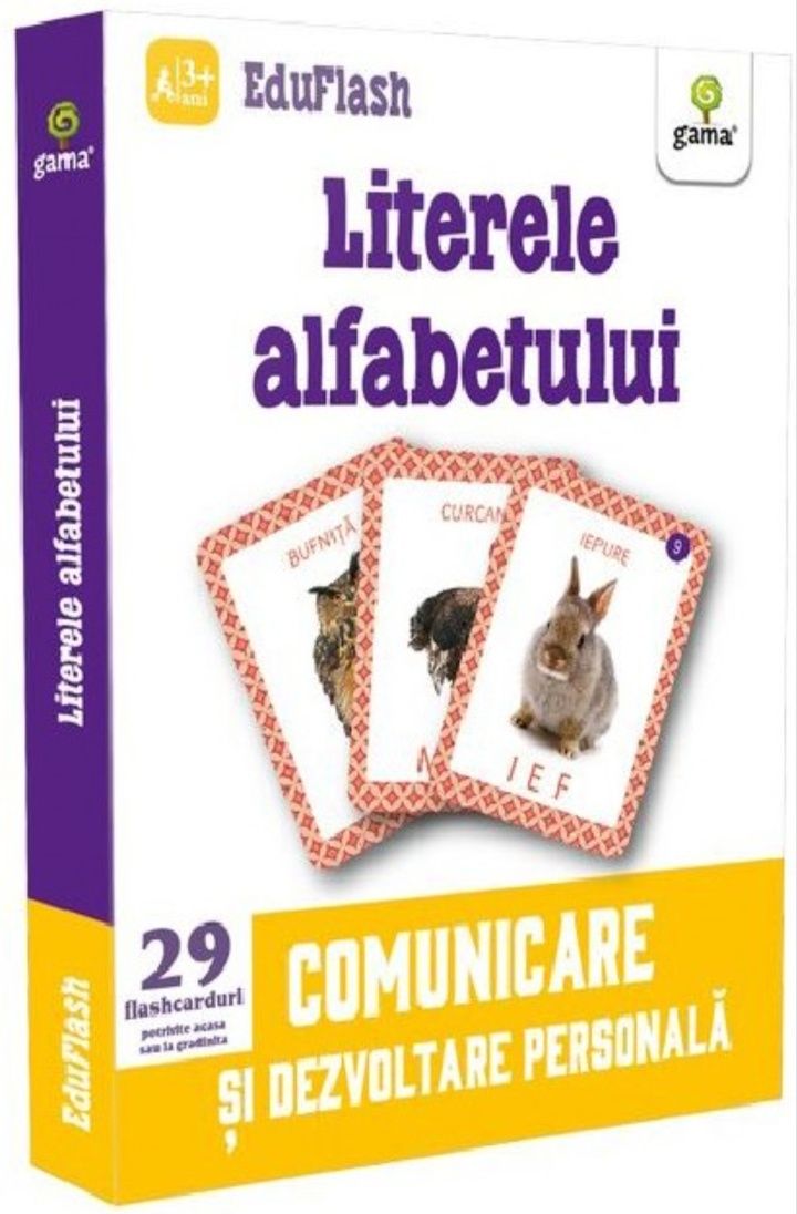 Literele alfabetului, editura Gama, flashcarduri