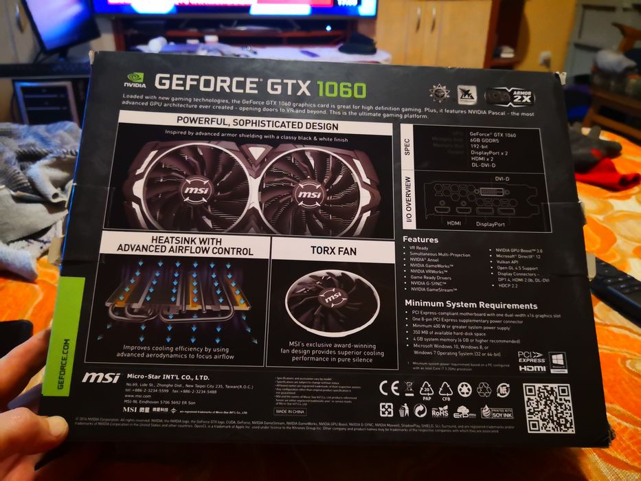 Gtx 1060 msi 6gb oc armor