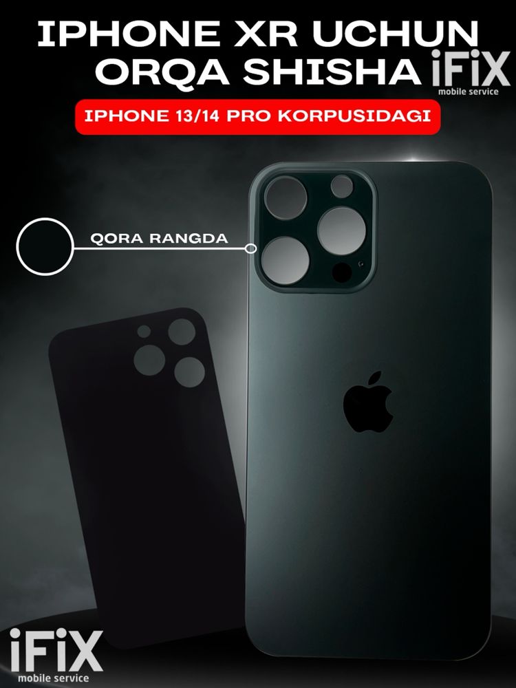 Iphone xr 14-15-16 pro korpus orqa krishkasi