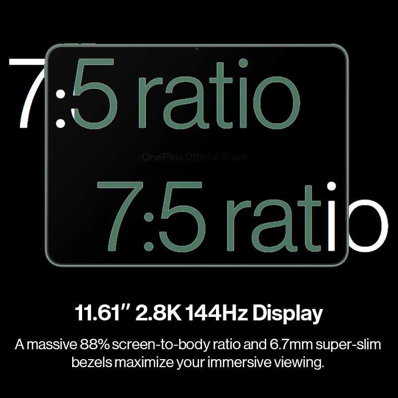 OnePlus планшет, экран 128 дюйма, 8 ГБ + 11,61 ГБ