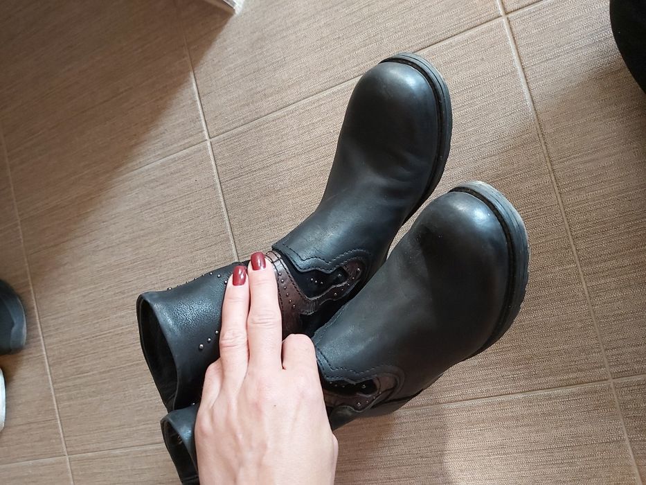 Ghete piele CafeNoir