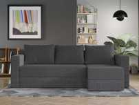 Coltar Extensibil Alfa Catifea / Reiat Gri Inchis - Transport Gratuit