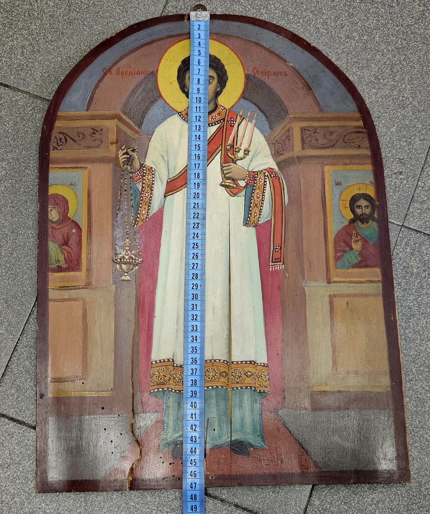 Икона.  Св  архангел стефан
