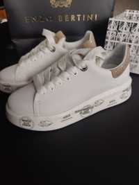 Sneakers Premiata Belle alb