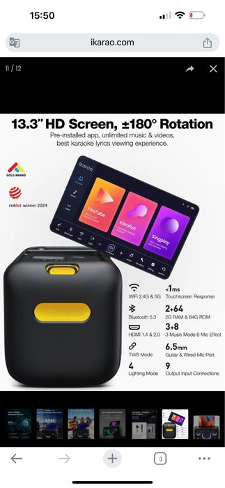 Boxa party Premium pentru karaoke