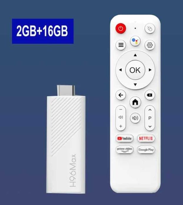 H96 MAX Android Allwinner H313 TV Stick FullHD ТВ приставка