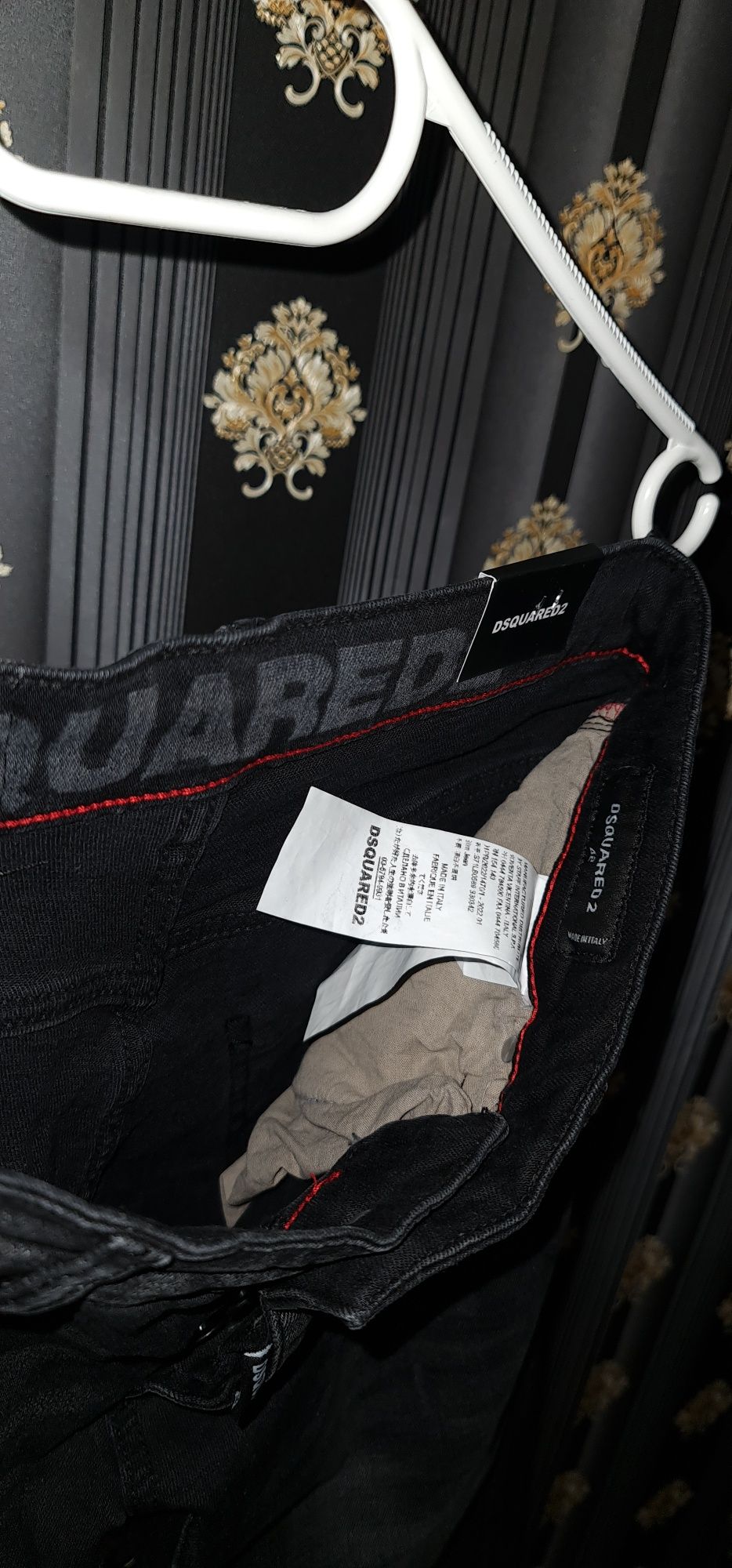 Blugi negri Dsquared2  men slim