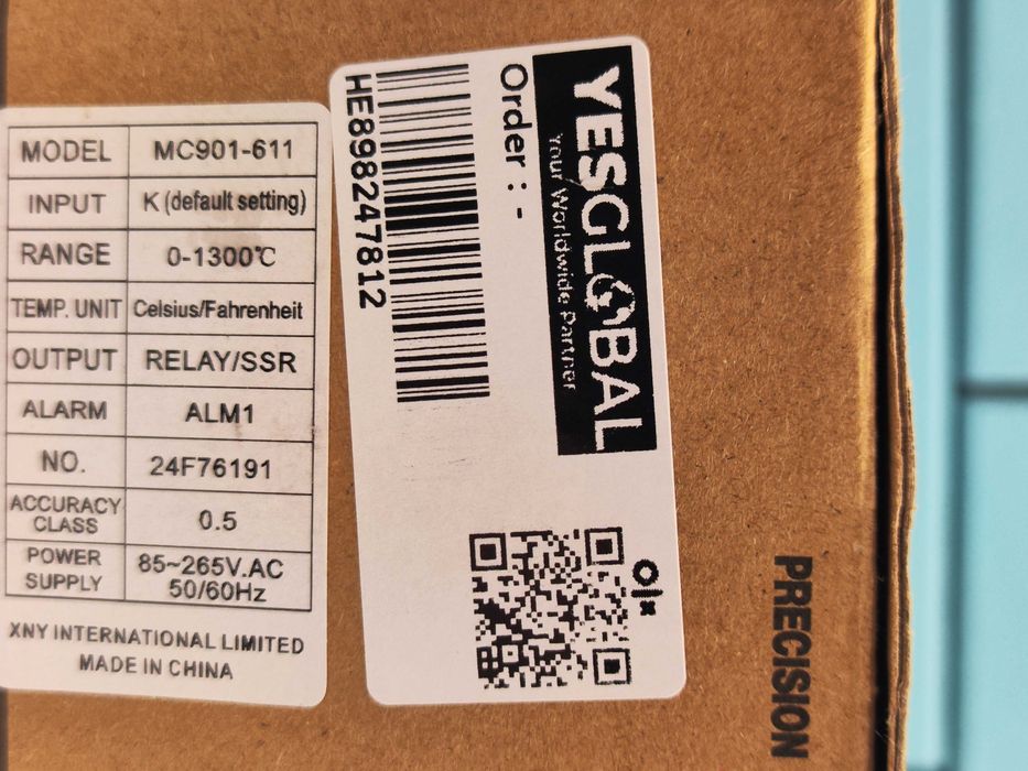 Digital PID Temperature Controller MC901, Universal Input