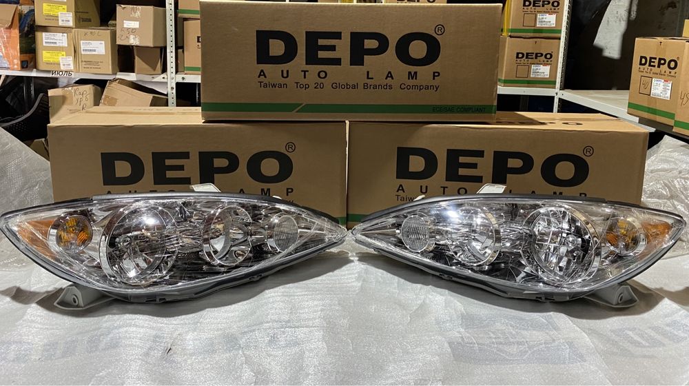Передние новые фары на Camry 35 американец
