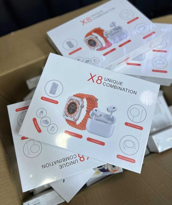 Комплект Смарт Часовник X8