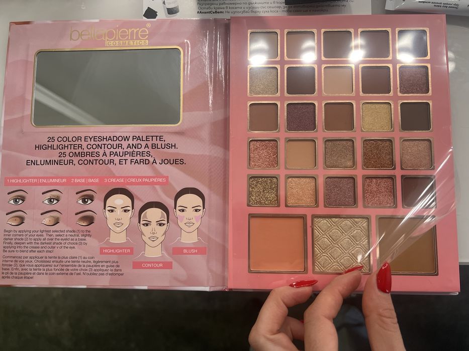 Сенки/ палитра за лице и очи Satin Rose