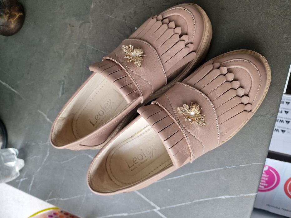 Pantofi mocasini loafers de piele