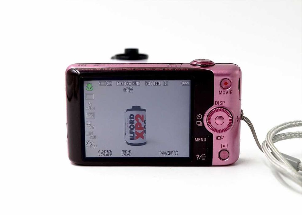 Sony Cyber-shot DSC-WX220 розов компактен фотоапарат FULL-HD камера