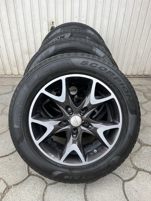 Jante 5x130mm, anvelope iarna 255/55 R18, VW Touareg, Audi Q7, Cayenne